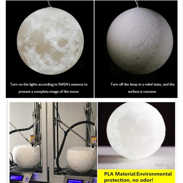 Måntaklampa, 12 cm (glödlampa ingår inte), Månens barnrum
