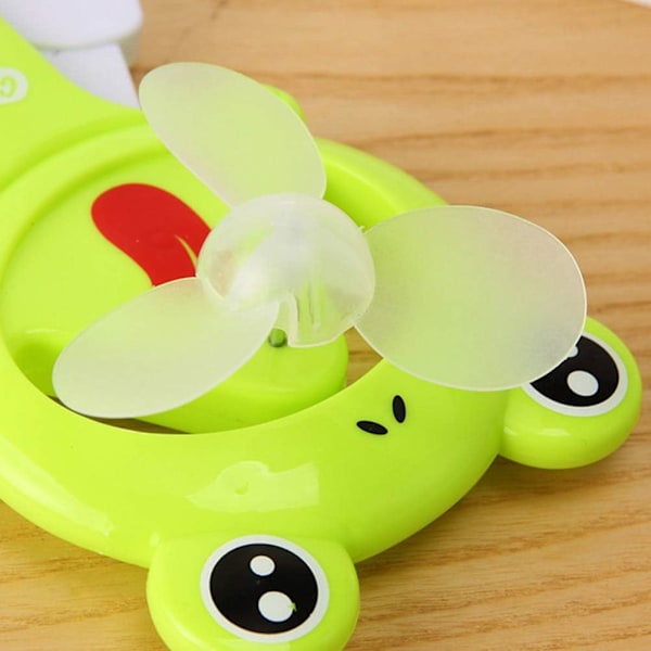 2 st Mini Personlig Fläkt Söta Fläktar Handtrycksfläkt Premium Material Fläkt Liten Fläkt Kraftfull Handhållen Skelett Mini Handhållen Fläkt Mini Porta