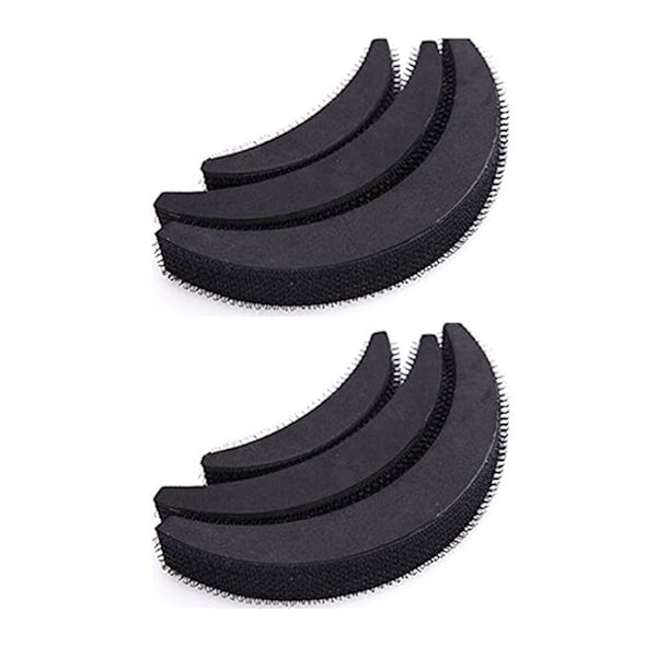 13×2.1×2.1cm Hårclips med Voluminlägg - Set med 6 i 3 Storlekar - Lättanvänd Hårstilverktyg för Kvinnor och Flickor - A