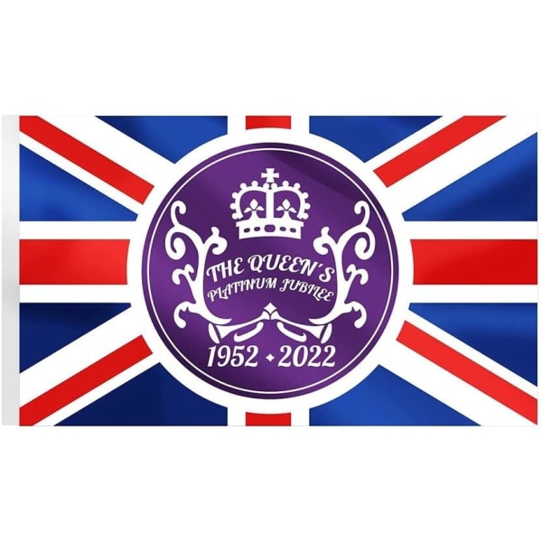 Storbritannien brittisk drottning Elizabeth II flagga 3x5 fot UK Roy