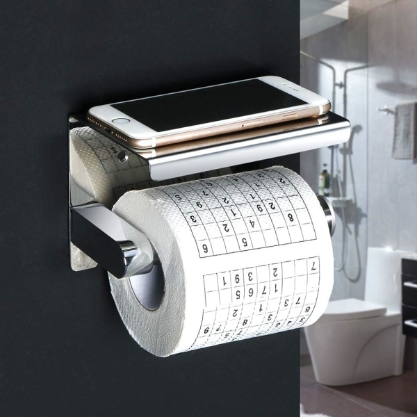 Seinälle kiinnitettävä WC-paperiteline WC-paperiteline CE-merkinnällä