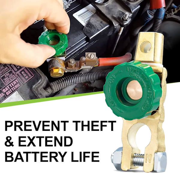 12V/24V Batteriafbryder Bilbatteri Afbryder Afbryder Batteriforbindelse med Grøn