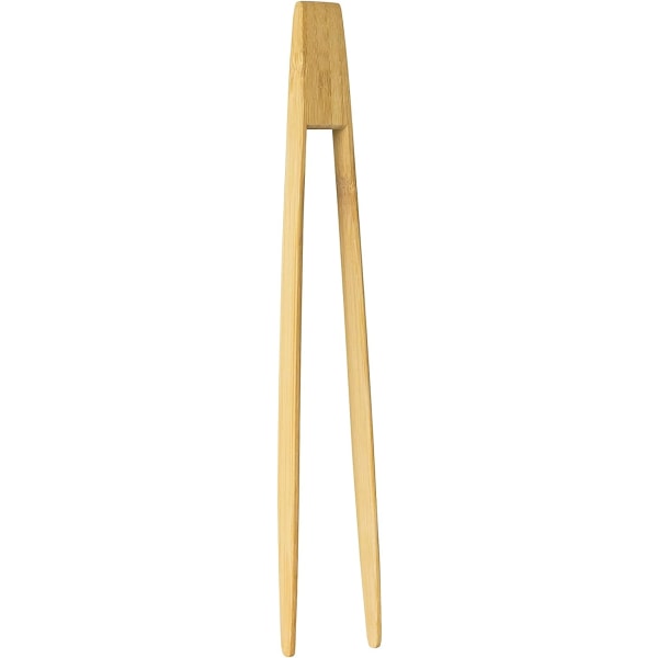 Naturlig bambus Toast Tong - 25 cm - Tynne grener for Easy Grabbi