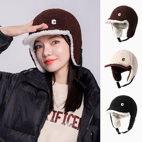 Naisten fleece-talvihattu, sata kertaa suurempi kuin w