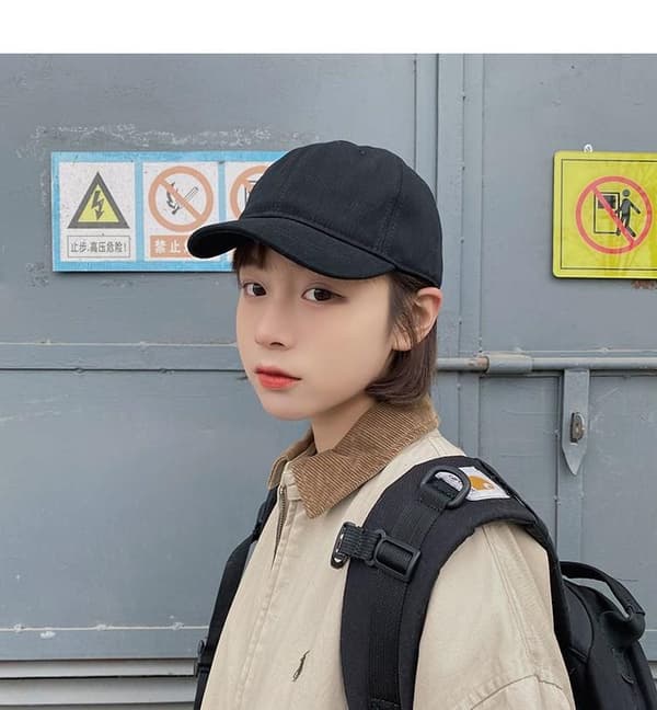 Dame Ponytail Baseball Cap Vintage Vasket Bomulds Solhat Let