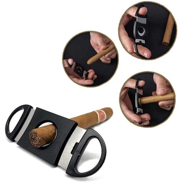 Cigarsaks, Butterfly Cutter, ABS, Sort