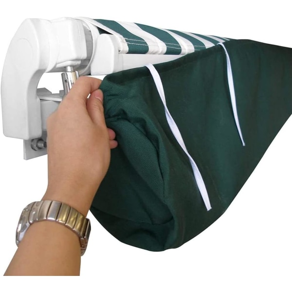 1 STK 4M Grønn Hage Markise, UV-beskyttelse Oppbevaringspose -Støv