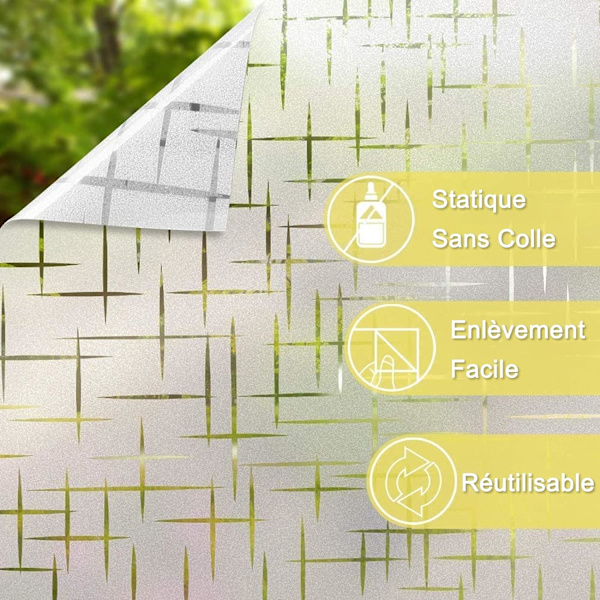 Statisk frosted film til vinduer - Beskyttelse af privatlivets fred