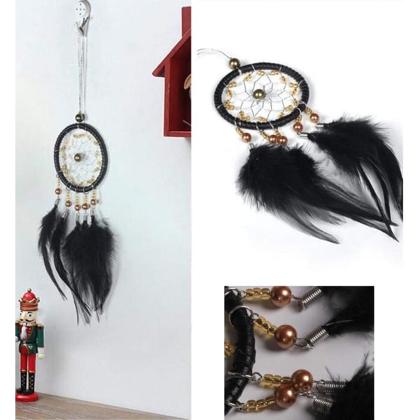 Bilbackspegel Dreamcatcher Fjäder Dreamcatcher Vägg D