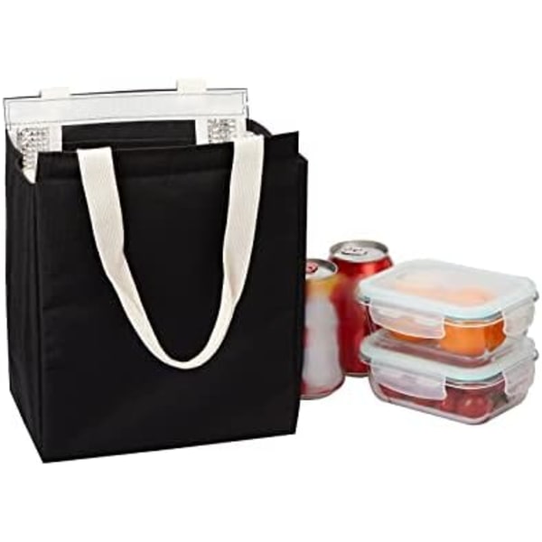 Liten Lunchväska för Kvinnor/Män/Vuxna, Bärbar/Återanvändbar Lunchbox, Enkel Vattentät Isolerad Kylväska