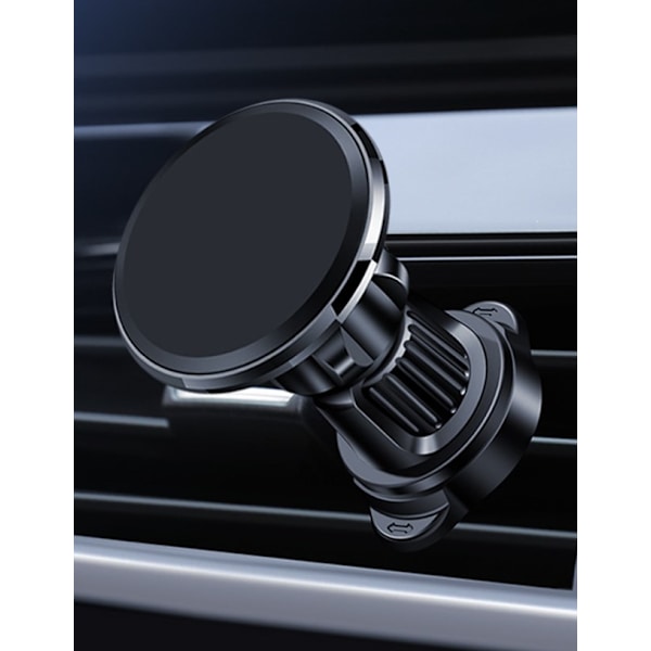 (obsidian black)Magneettinen matkapuhelimen pidike - Autoon - Yhteensopiva MagSafen ja iPhone 12:n kanssa - 360