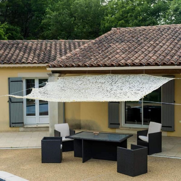 Perforert skyggeklut - 85 g/m2 - I polyester - Kvadrat - 3 x 4