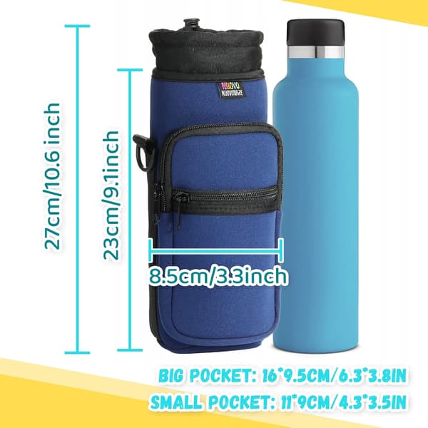 Tummansininen neopreenipullopullo, 25oz/710ML vesipullon pidike w