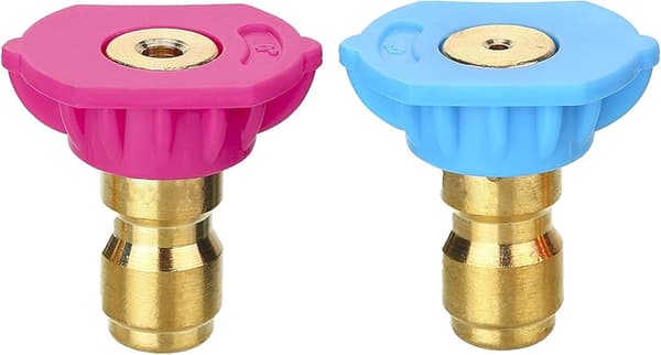 Pack Quick Connect Högtryckstvätt Munstycke Tvål och Sköljstråle Lång Räckvidd Munstycke 0.6cm 4000 PSI