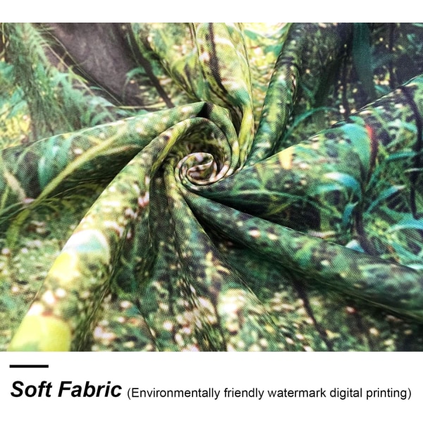 (70cmx100cm)Sunshine Forest Tapestry Morgensol gennem træer Wa