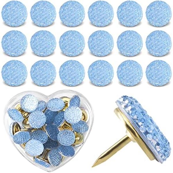 20 kpl Peukalonauloja Koristeet Strassit Jättimäinen Pyöreä Pää Bling Crystal Sparkl Diamand Värikäs Pushpins Upea Korkki Bu