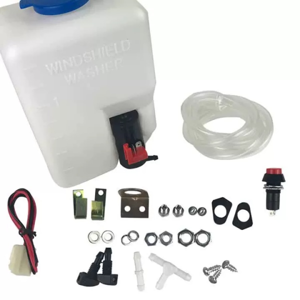 Universal vindusspylerflaskesett med pumpeslangedyser W