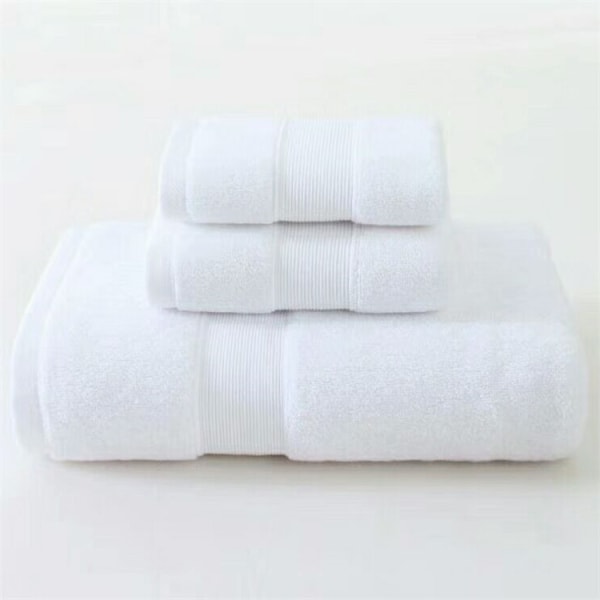 Pakke med 3 ultrabløde bomuldshåndklæder, indeholder 1 overdimensioneret badehåndklæde