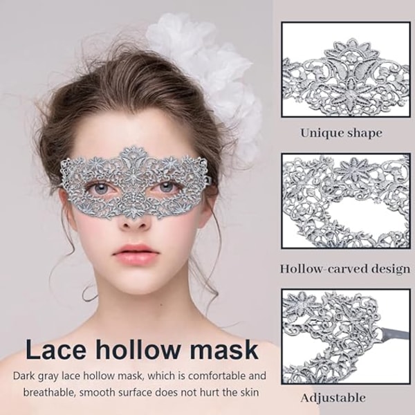 Lace Thickened Shapeless Mask, Halloween øjenmaske til fest og dans, gave til kæresten