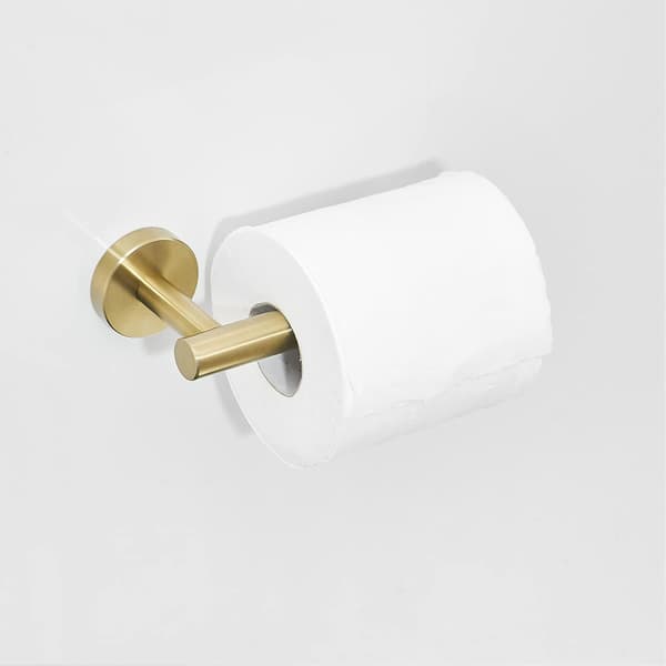 Sølvfarvet toiletpapirholder i rustfrit stål