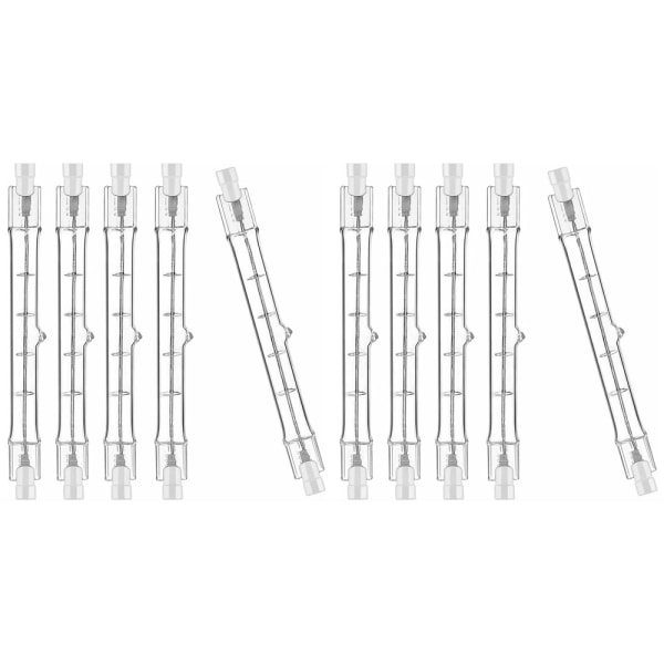 （400W） 10-pack R7S halogenlampa 118 mm, R7S halogenstav 118 mm,