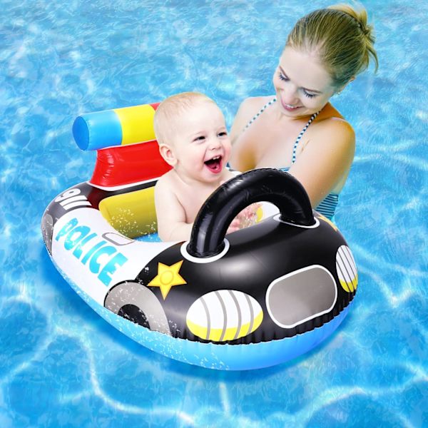 MH-Baby, Politibil Bøje Pool Sæde Oppustelig Bøje Svømme Float
