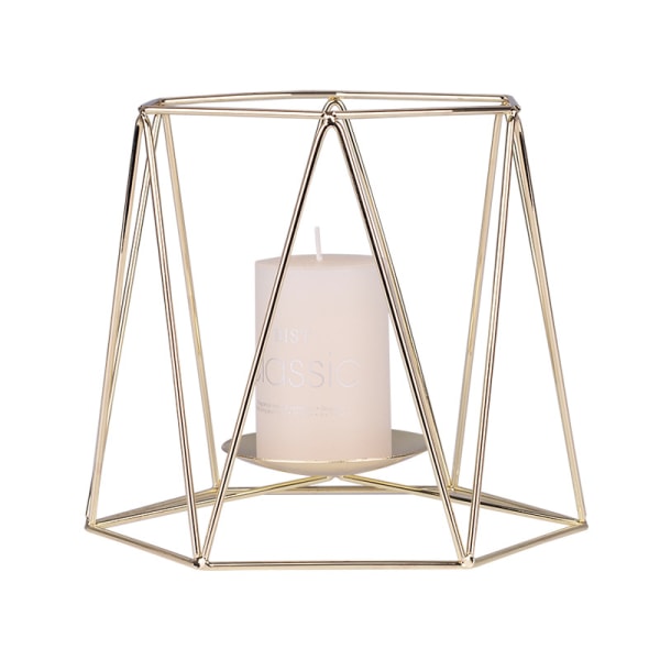 Lysestake Lys: Geometrisk Pillar Lysestake Tealight Vot