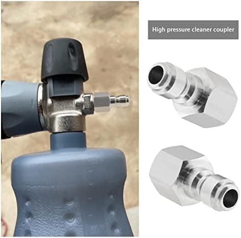 Højtryksrenser Adapter, 1/4 tomme Hun NPT Fitting Quick Connect Socket 304 Rustfrit Stål Kobling til Sprøjtelanse 5000 PSI