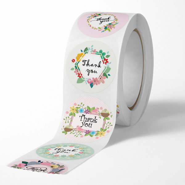 （1000 stk） Takk-etiketter 2,5 cm 32