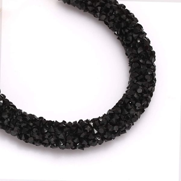 4,8×4,8×0,3 cm Glittrande Högörhängen Bohemisk Sparkle Resin Rhinestone Inslagna Högörhängen för Kvinnor