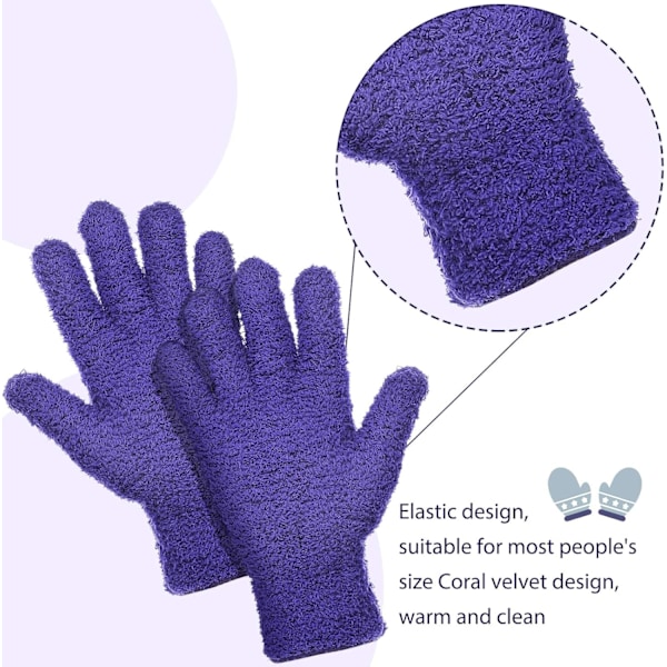 1 par mikrofiber-støvklud til bilrengøring, genanvendelige støvhandsker til rengøring af hus, lastbil og bil, grøn