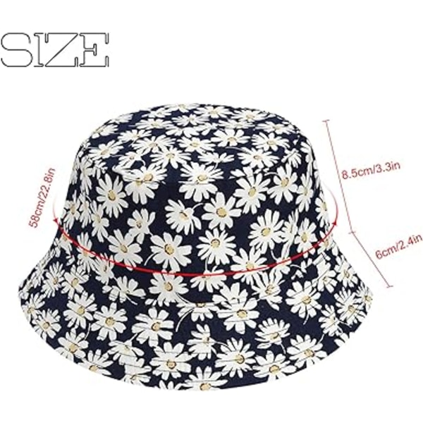 Bucket Hat Bomull Bucket Solhatt, Sommer Fiskerhatt Bucket Hat