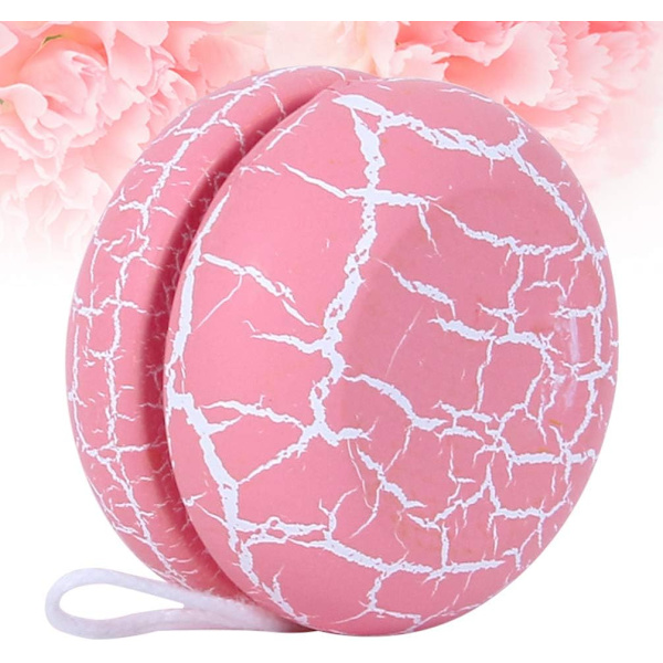 Rosa träleksak yo-yo för nybörjare, 1 varv