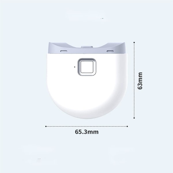 1 STK. Automatisk Elektrisk Negleklipper, USB Genopladelig med Negleklip Opbevaring, Sikker til Babyer, Børn og Voksne