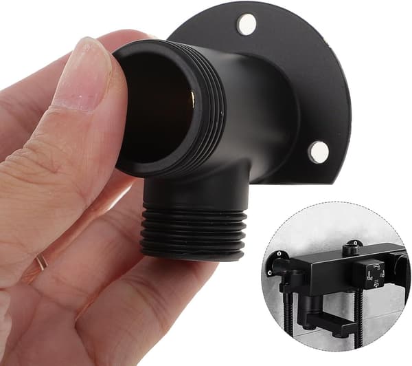 2 stk. Adapter Hånddusj Ventil Hodeholder Kran Installasjonssett System Med Slange Sprayhode