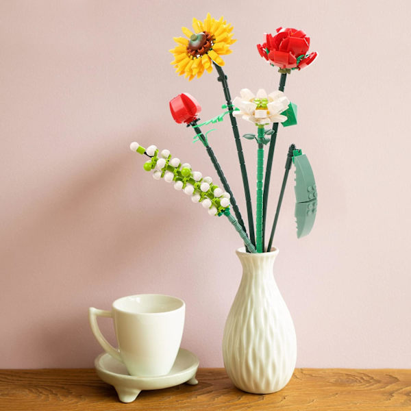Mini Byggeklodser Blomsterbuket Plantemodelsæt, Kreativ