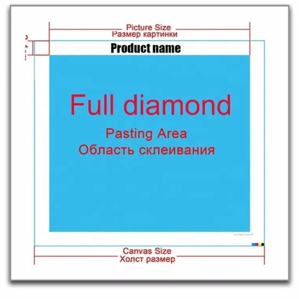 (30x40cm)12x16tommer Leopard Diamond Art Kits, 5D Large Diamond