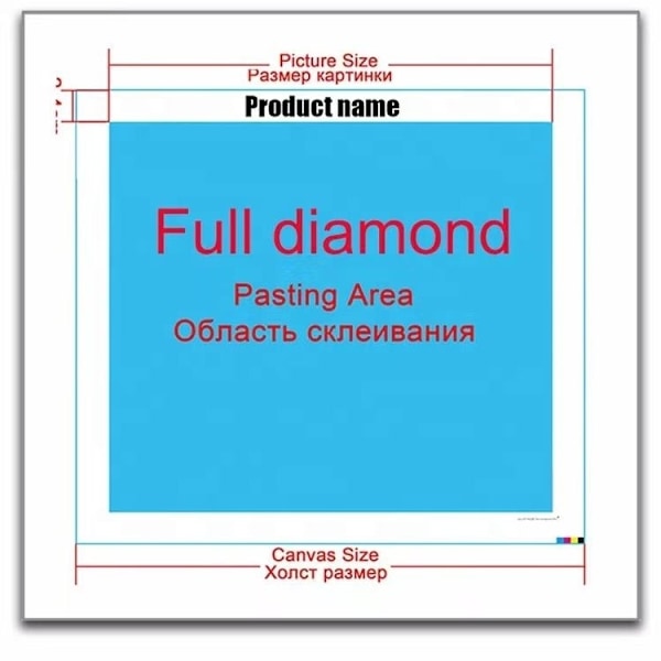 (30x40cm)DIY 5D Diamantmaleri efter nummer Kits, Diamant Pai