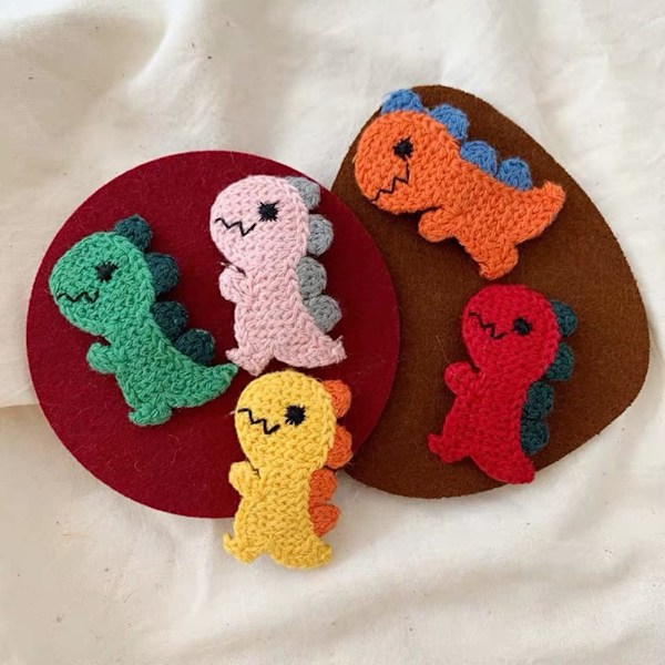10 stk. Dinosaur Snap Hårspænder, Søde Hårnåle og Tegneserie Hårklemmer til Kvinder, Piger, Småbørn og Børn