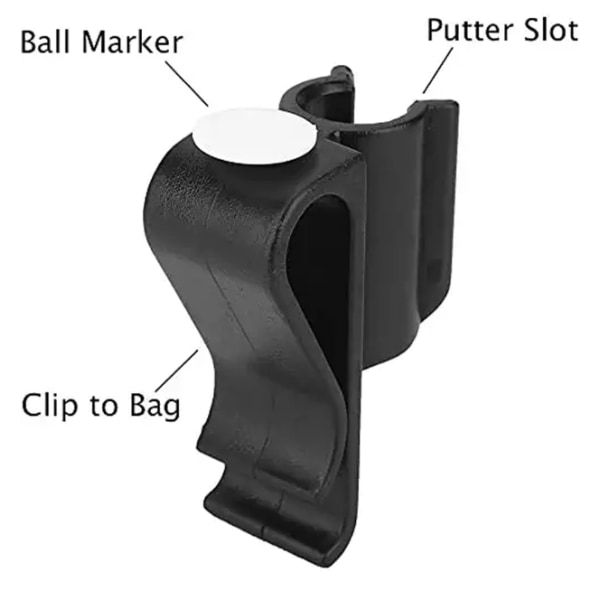 Golf Club Clip-5 stykker Holdbar Golf Bag Clip Putter Club Cl