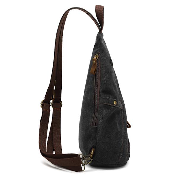 3 i 1 Unisex Khaki Brystveske Menn Ryggsekk Kvinner Sling Bag C