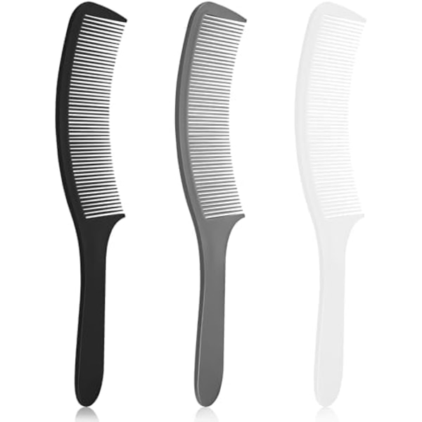 Buede Barber Clipper Kamsett i Svart, Hvit, Grå: Perfekt for Profesjonelle Hårklipp og Styling, Ergonomisk Flat Topp