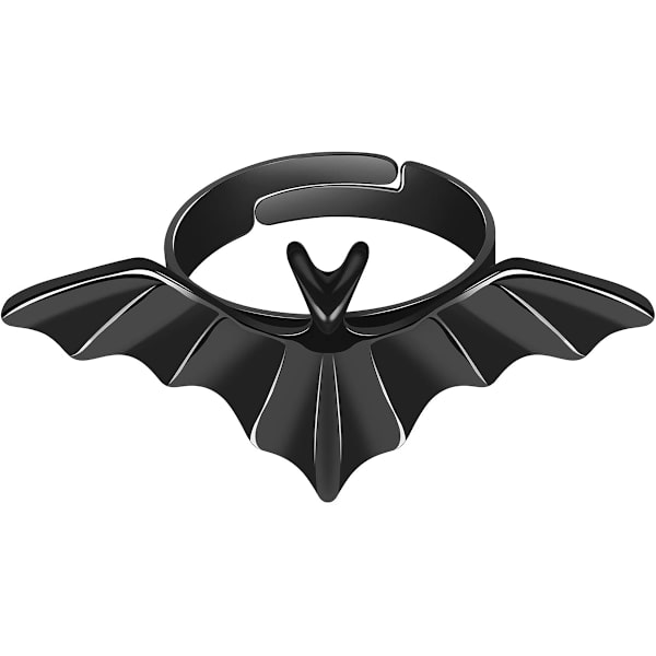 Justerbare Ringe til Kvinder Mænd Gothic Ringe til Kvinder Mænd Punk Ringe Bat Ring Hexe Ringe Bat Ringe Mørk Gothic Bat Ring