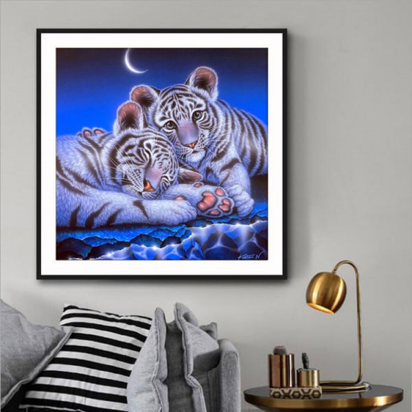 30 × 40 Serene Tiger Diamantmaleri (30 * 40, 1 stk) Diam