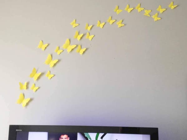 24 kappaletta 3D-perhos irrotettavat seinätarra seinätarrat