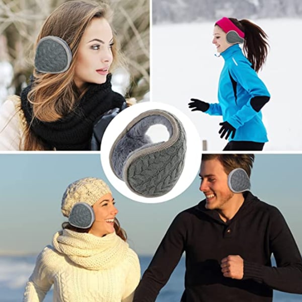Harmaa taitettavat kuulosuojaimet Säädettävät lämpimät kuulosuojaimet Cold Prote