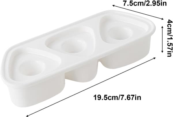 Trekantet Sushi Form, Risbolleform, Trekantet Sushi Form, Multifunktionel Sushi Form til, Risbollepresse, Fødevaregodkendt Onigiri Risform til