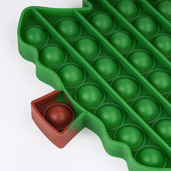 3 st julpop leksaker tryck på den bubbla sensoriska fidgets leksak, Chris