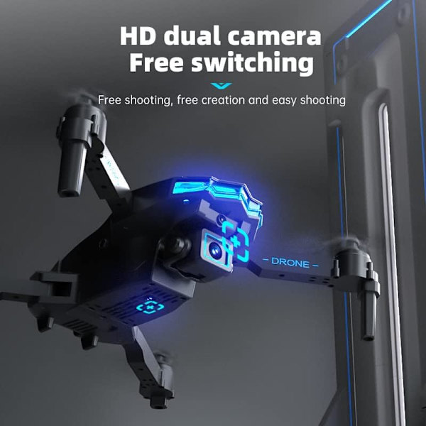 Drönare med 1080P HD-kamera för barn och vuxna, RC Quadcopter hopfällbar FPV-drönare för nybörjare, leksaker