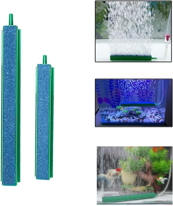 Oxygen Diffuser Bar 4 Stykker Luftsten til Akvarium Luftsten Boblebarer Akvarium Luftboble Sten Akvarium Bobler Akvarium Vanddiffusorer til Aqua